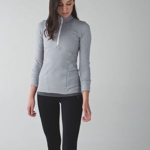 Lululemon kanto catch me heathered herringbone pullover size 4